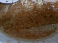 「ネギミックスチャーシュー（カス入りの訳がカス無し・背脂増し）￥8」@ラーメン 日本一の写真