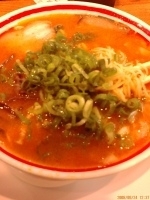 「からぼん+替え玉+ネギ 750円+150円+80円=980円」@九州じゃんがら 銀座店の写真