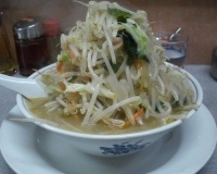 「タンメン（太麺）+餃子」@味の横綱の写真