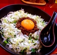 「汁なし担々麺+小ライス」@麻布麺房どらいちの写真