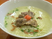 「軍鶏水炊きラーメン+洗い飯+地鶏のゆで玉子」@鳥料理 有明の写真