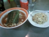 「ラーメン&炒飯セット」@盛運亭の写真