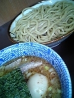 「つけ麺+半肉盛り+味玉」@次念序の写真