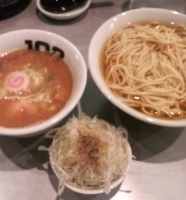 「ネギあつもりつけ麺（大盛）+味玉」@つけめん102 大宮店の写真
