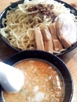 「景虎つけ麺+大盛+替玉券（坦々味）￥900」@和風とんこつラーメン 景虎の写真