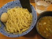 「つけ麺大盛+味玉子（クーポン）+餃子」@すーぷ道 連の写真
