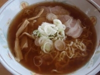 「手打ち中華そば+おにぎり」@中華そば もきちの写真