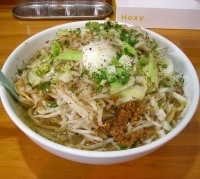 「コク太麺（夜限定）+特盛+野菜」@ラーメン工房 幸福亭の写真