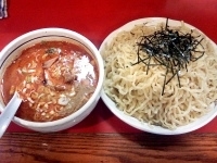 「坦々つけ麺大盛+豚切り落し￥900」@桃天花の写真