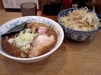 「中華そば小硬め濃いめ（200g）、野菜盛大盛（400g）（680」@大勝軒 節物語in本厚木の写真