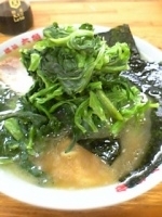 「ラーメン（￥650）+ほうれんそう増し（￥100）」@六角家 羽田店の写真