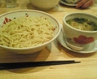 「鶏しおつけ麺（750円）+大盛り（50円）」@中華そば てんくうの写真
