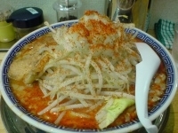 「四川辣醤麺（+大盛り） 750円→500円+100円」@麺絆や 519の写真