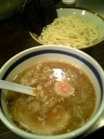 「つけめん（小）（650円）+海苔（80円）」@大勝軒 十五夜 新宿御苑店の写真