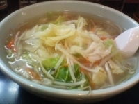 「タンメン+サービス半ライス」@ラーメン中村屋の写真