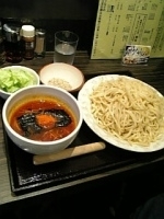 「赤辛つけ麺（大盛400g）」@つけ麺 ちょうなんの写真