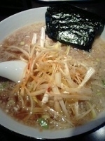 「香りネギらぁめん（醤油）+四川風坦坦丼+とろける杏仁豆腐」@らぁめん山本さん家の写真