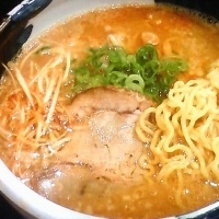 「赤味噌太麺 （650円）」@梟 環七平和島店の写真