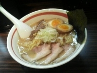 「味玉ラーメン太麺（サービス大盛）」@ラーメン長山の写真