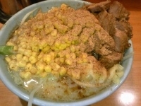 「なみのりつけ麺+魚粉+コーン」@ラーメン二郎 八王子野猿街道店2の写真