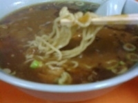 「カレーソバ550円+ライス150円」@光栄軒の写真