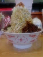 「魂麺+野菜」@常勝軒 前橋総本店の写真