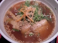 「熟成醤油 太麺（+替え玉）」@拉麺 㐂はる 福島店の写真