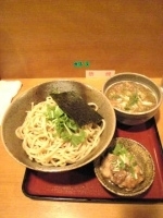 「渓つけめん（濃厚豚骨魚介+太麺） 750円 + 辛豚」@食処 渓の写真