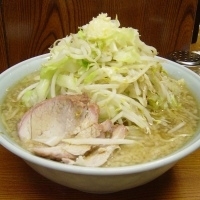 「大ラーメン 700円（ヤサイマシマシ・ニンニク・カラメ）」@ラーメン二郎 亀戸店の写真