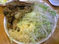 「小ラーメン（ヤサイマシマシ、ニンニクマシマシ）」@ラーメン二郎 八王子野猿街道店2の写真