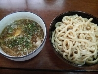 「和風濃厚つけ麺（極太麺）+中盛」@ラーメン工房 幸福亭の写真