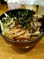 「まぜそば 大盛 800円」@ラーメン天天の写真