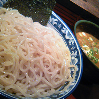 「つけそば全部のせ 1000円 特盛 150円 カレーダレ 100」@つけそば屋 北かまの写真