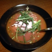 「かれー麺 小盛 500円」@かれー麺 実之和 新宿御苑前店の写真