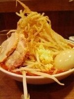 「辛味噌らーめん大盛り（野菜普通・ニンニクあり）780円」@らーめん 基乃の写真