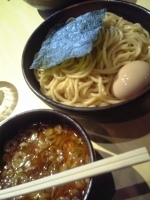 「つけ麺中盛り+味玉」@BASSO ドリルマンの写真