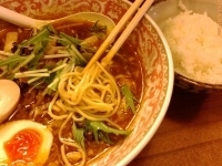 「まさら（カレー）+塩コロチャーシュー+味玉+ごはん 900円+3」@三四郎の写真