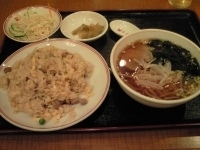 「チャーシューチャーハンセット / 600円」@練馬 香港亭の写真