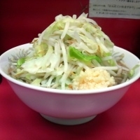 「小ラーメン￥600（ヤサイ・ニンニク）」@ラーメン二郎 小岩店の写真