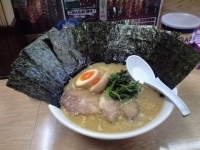 「味玉らーめん（720円）+並盛（50円）+のり増し（100円）」@がん家の写真