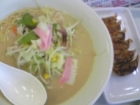 「長崎ちゃんぽんセット（ちゃんぽん+餃子）」@長崎ちゃんぽん リンガーハット イオン東雲店の写真