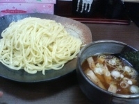 「しょうゆつけ麺（大盛:麺440g）+味付け玉子（無料券）」@つけ麺隅田 門前仲町店の写真
