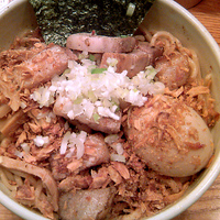 「特製汁なし中盛 300グラム 750円」@らーめん 破顔の写真