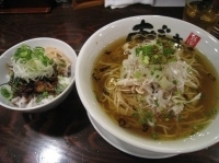 「爽辛麺 840円 + 豚飯 315円」@麺屋 あごすけの写真