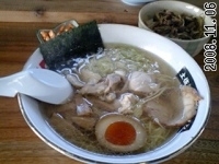 「地鶏そば 塩+ネギチャーシュー丼（Aセット 850円）」@土佐ジローラーメン はりまやの写真