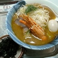「伊勢エビラーメン（限定）+味付け玉子+岩のり」@魚介系醤油拉麺専科 海空土の写真