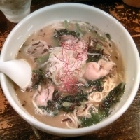 「The オイスターズ （11月限定ラーメン） 740円 大盛 8」@鶏の穴の写真