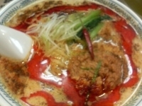 「麻辣担々麺<メンバリ>@780エソ+杏仁豆腐@100エソ」@源蔵ラーメン 青戸店の写真