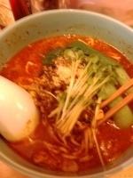 「激辛担々麺+ミニ叉焼丼 900円+200円=1100円」@担々麺本舗 辣椒漢の写真