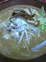 「スーパーコンバタントみそラーメン（￥550）」@桃太郎の写真